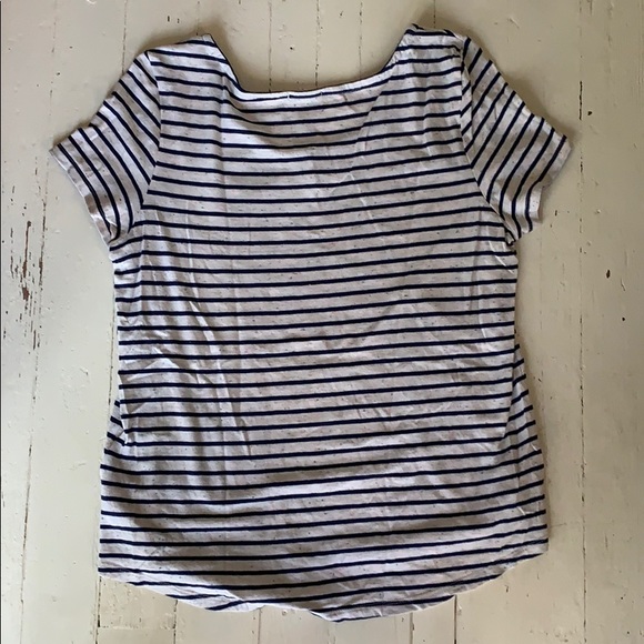 ESPRIT White and blue striped tee - Picture 2 of 3
